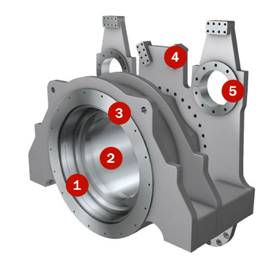 Custom industrial aluminium casting component